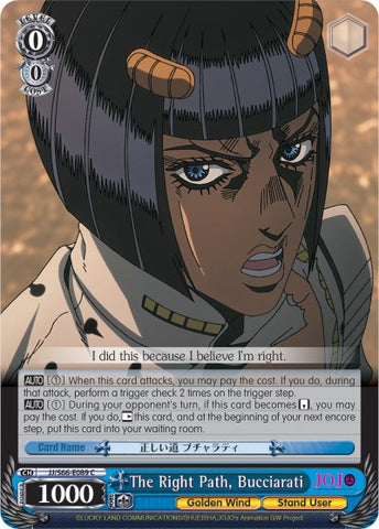 The Right Path, Bucciarati (JJ/S66-E089 C) [JoJo's Bizarre Adventure: Golden Wind]