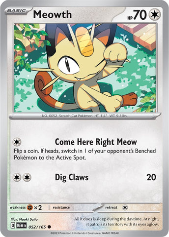 Meowth (052/165) [Scarlet & Violet: 151]