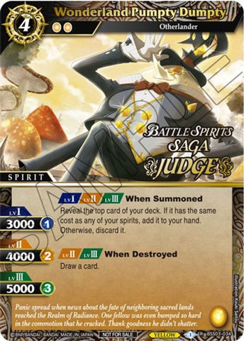 Wonderland Pumpty Dumpty (Judge Pack Vol. 3) (BSS03-034) [Launch & Event Promos]