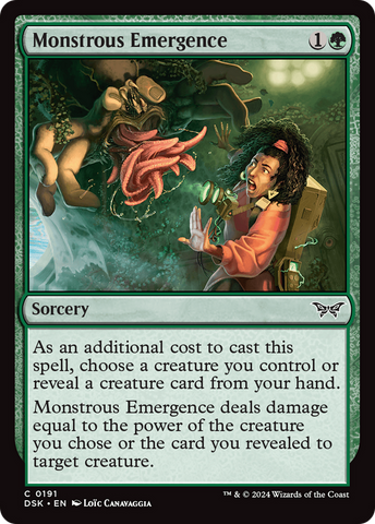 Monstrous Emergence [Duskmourn: House of Horror]