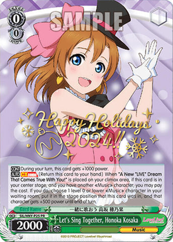 Let's Sing Together, Honoka Kosaka (Happy Holidays 2024) [Promotional Cards]