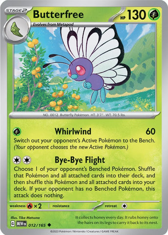 Butterfree (012/165) [Scarlet & Violet: 151]