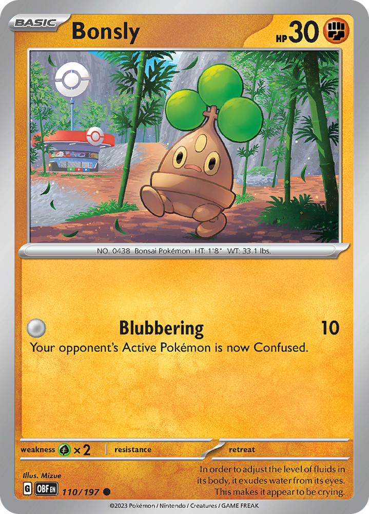 Bonsly (110/197) [Scarlet & Violet: Obsidian Flames]