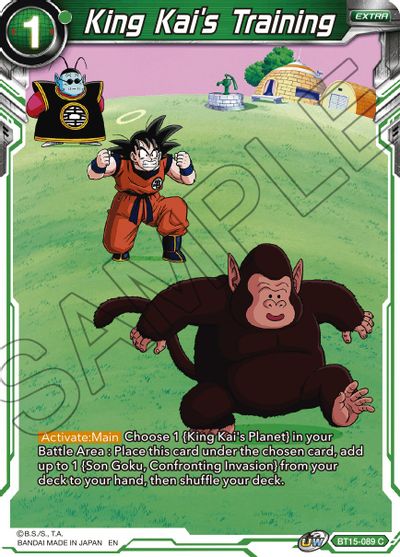 King Kai's Training (BT15-089) [Saiyan Showdown]