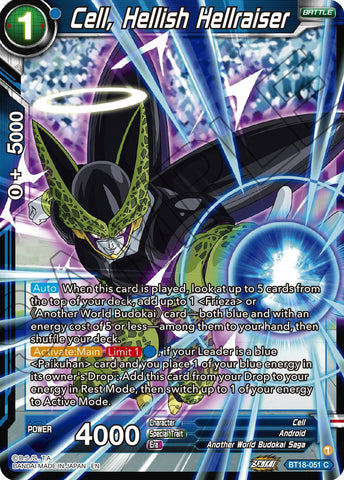 Cell, Hellish Hellraiser (BT18-051) [Dawn of the Z-Legends]