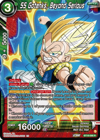 SS Gotenks, Beyond Serious (BT18-086) [Dawn of the Z-Legends]