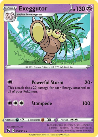 Exeggutor (058/159) [Sword & Shield: Crown Zenith]