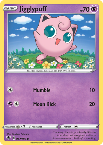 Jigglypuff (067/189) [Sword & Shield: Darkness Ablaze]