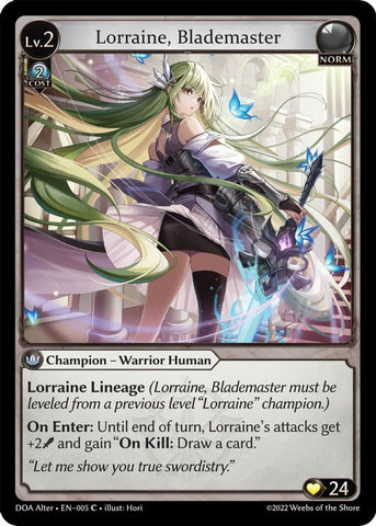 Lorraine, Blademaster (005) [Dawn of Ashes: Alter Edition]