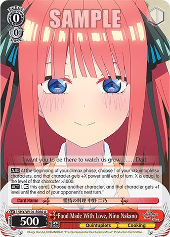 Food Made With Love, Nino Nakano (5HY/W101-E060 U) [The Quintessential Quintuplets Movie]