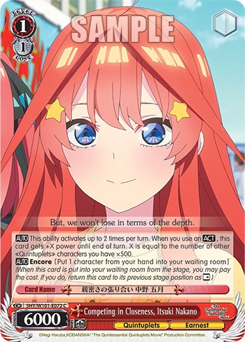 Competing in Closeness, Itsuki Nakano (5HY/W101-E072 C) [The Quintessential Quintuplets Movie]