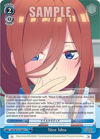 Nice Idea (5HY/W101-E097 C) [The Quintessential Quintuplets Movie]