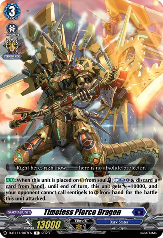 Timeless Pierce Dragon (D-BT11/067EN) [Clash of Heroes]