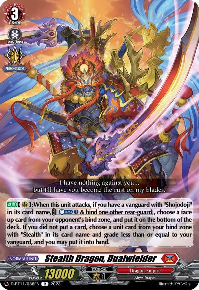 Stealth Dragon, Dualwielder (D-BT11/036EN) [Clash of Heroes]