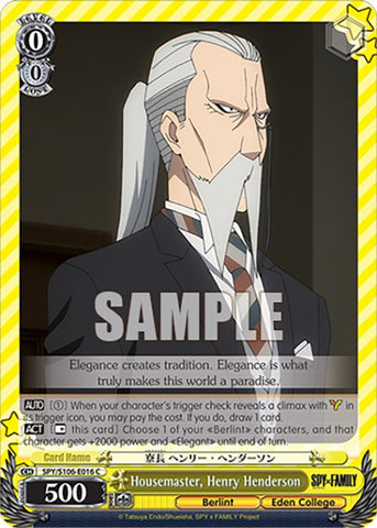 Housemaster, Henry Henderson (SPY/S106-E016 C) [SPY x FAMILY]