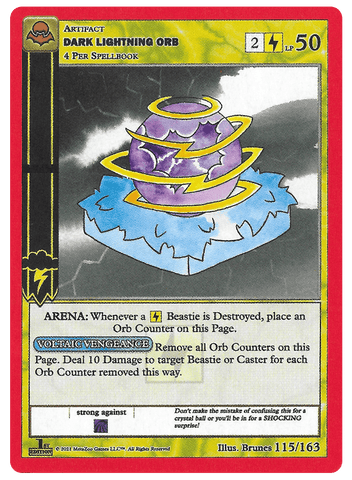 Dark Lightning Orb [Cryptid Nation: Nightfall First Edition]