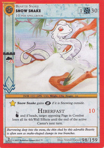 Snow Snake [Cryptid Nation: Second Edition]