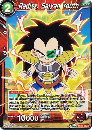 Raditz, Saiyan Youth (BT11-005) [Vermilion Bloodline 2nd Edition]