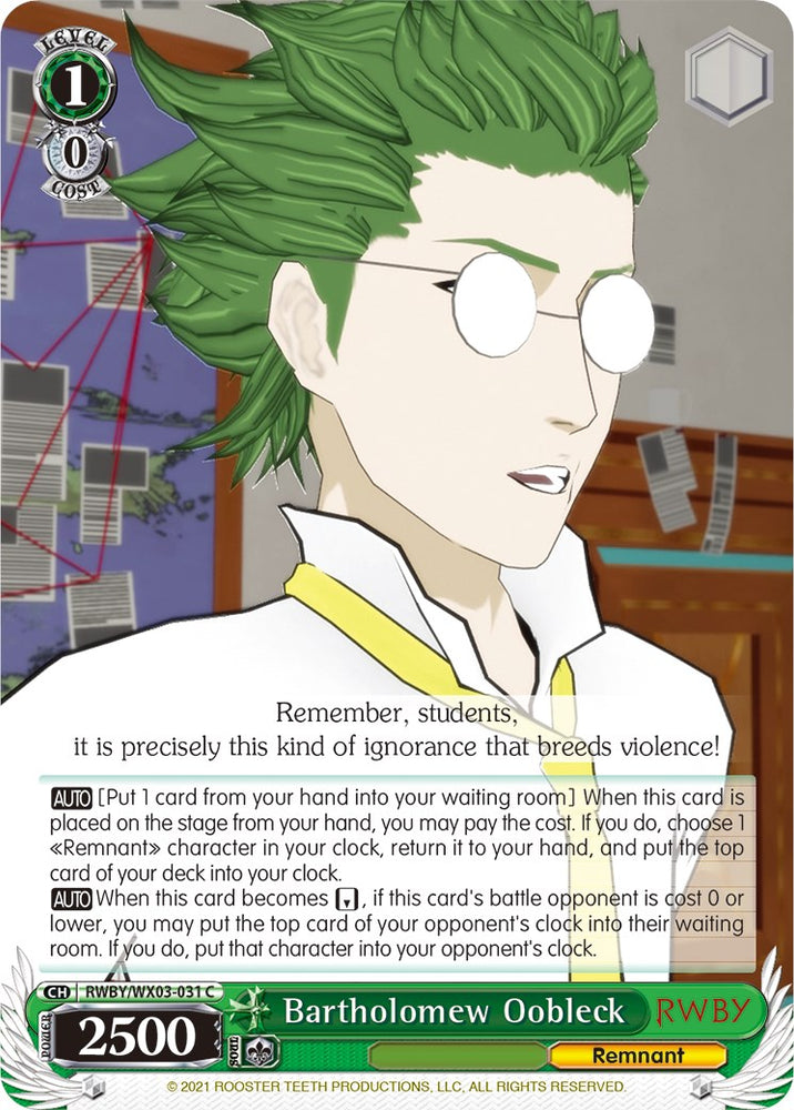 Bartholomew Oobleck (RWBY/WX03-031 C) [RWBY]