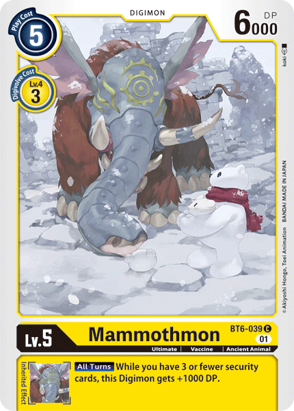 Mammothmon [BT6-039] [Double Diamond]