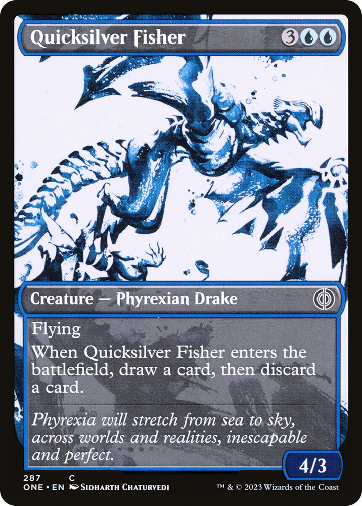 Quicksilver Fisher (Showcase Ichor) [Phyrexia: All Will Be One]