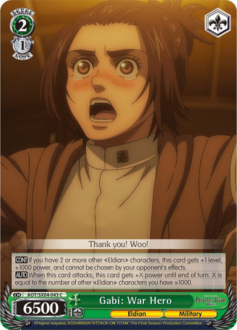 Gabi: War Hero [Attack On Titan: Final Season]